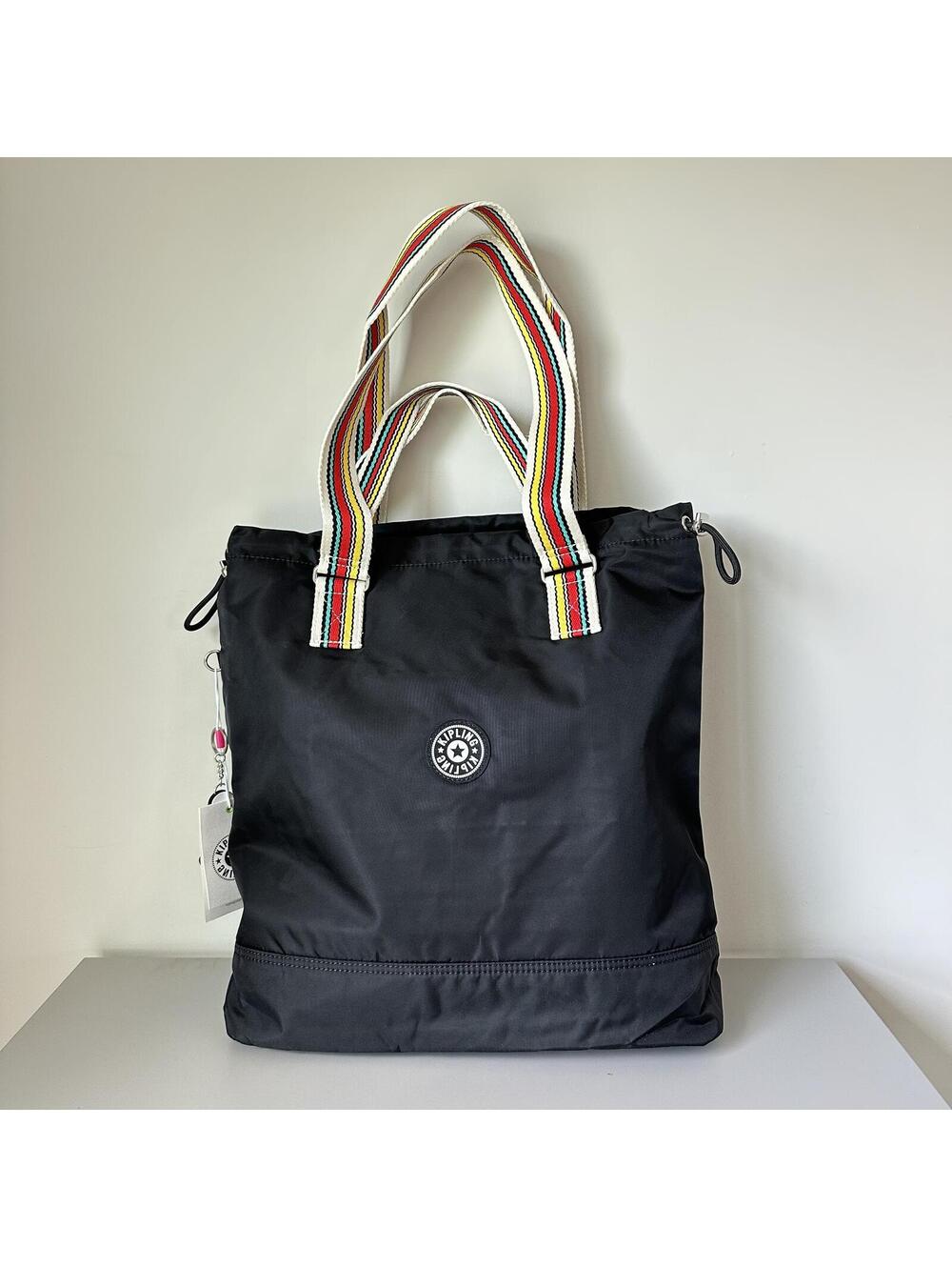 Kipling Large Size Padded Tote Bag Bouble Black NWT
